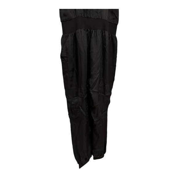 Cinq à Sept Black Cupro Cami Jumpsuit | Minimalist Scandi Chic - Picture 8 of 11